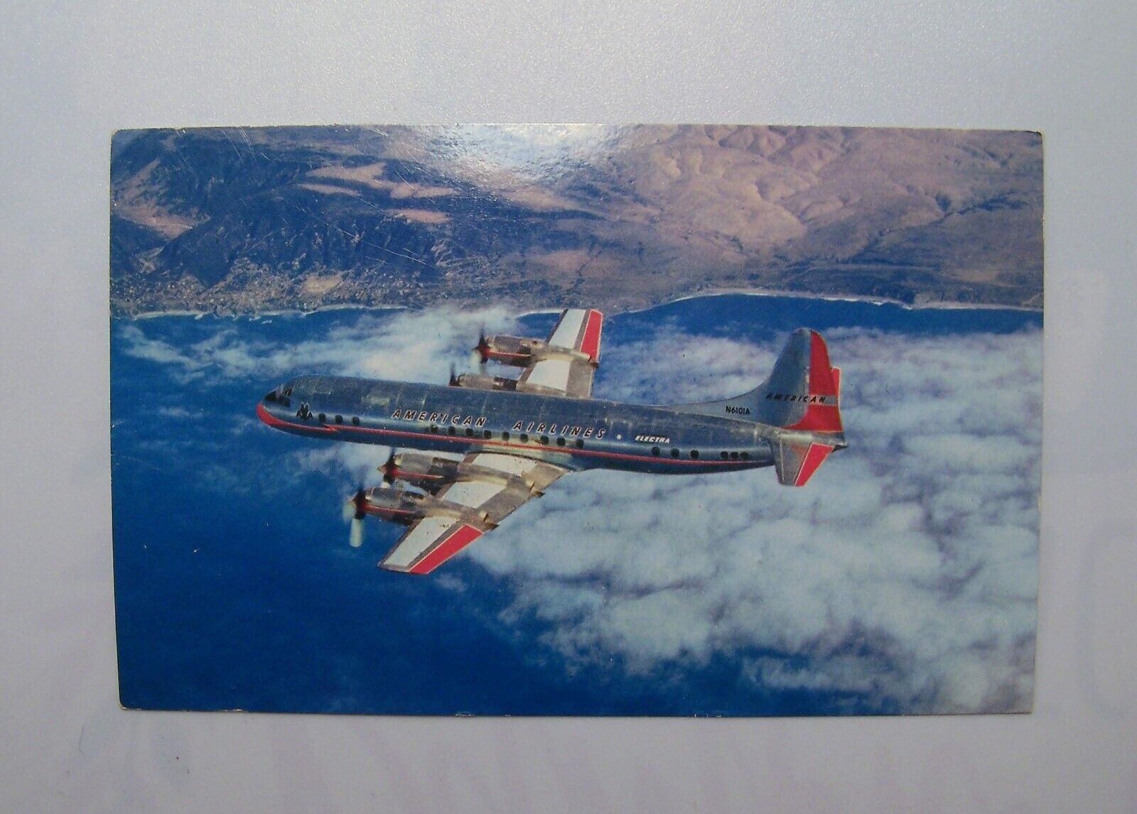 Vtg. Postcard American Airlines First with jets across the U.S.A.  A-13