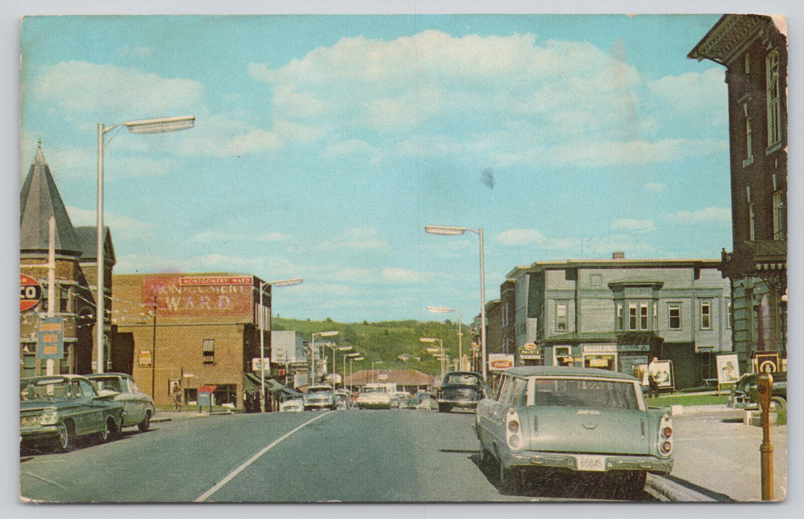 Postcard Main Street New Port, Vermont (837)