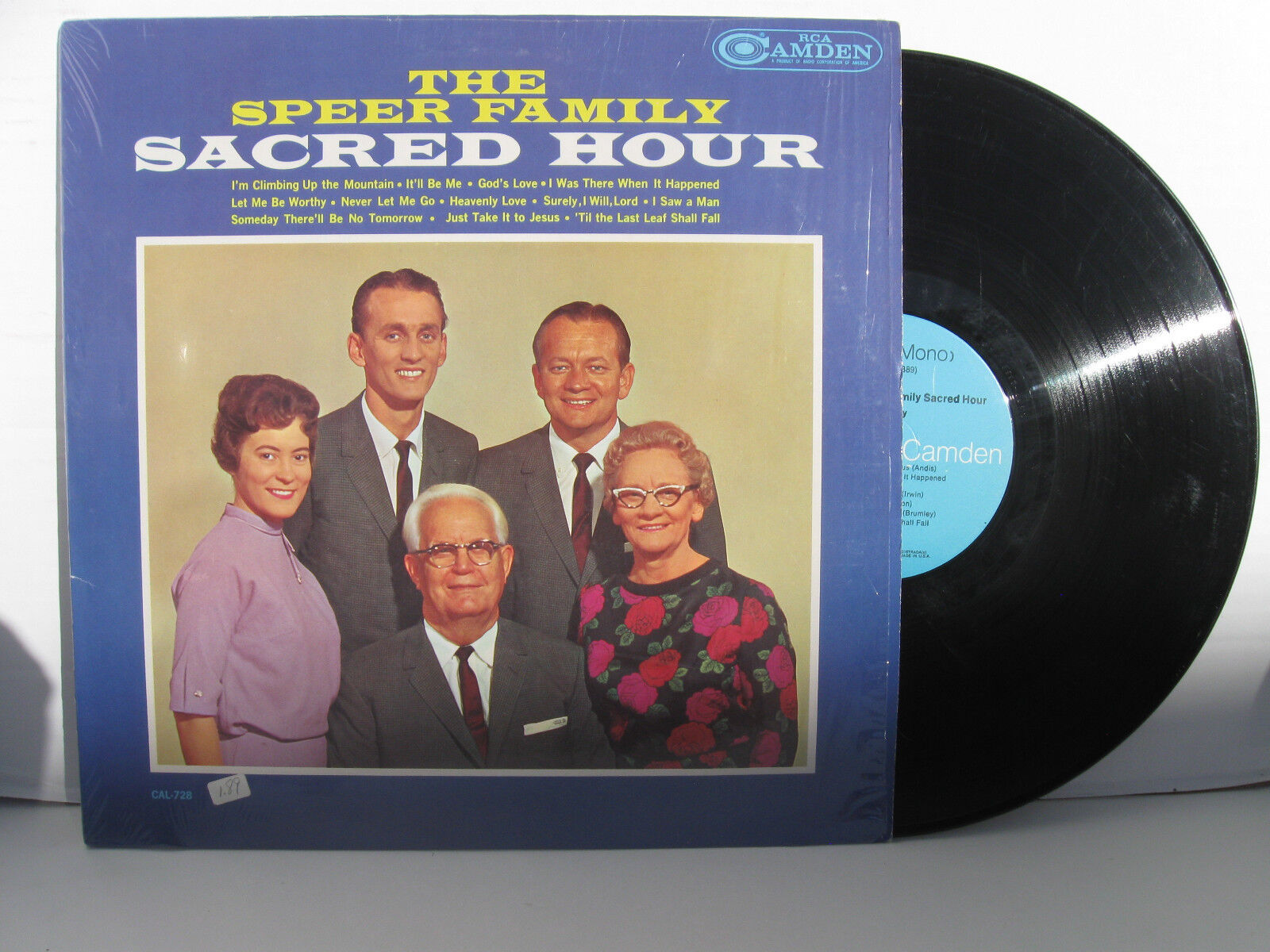 THE SPEER FAMILY Scared Hour vinyl LP RCA Camden CAL-728 southern gospel