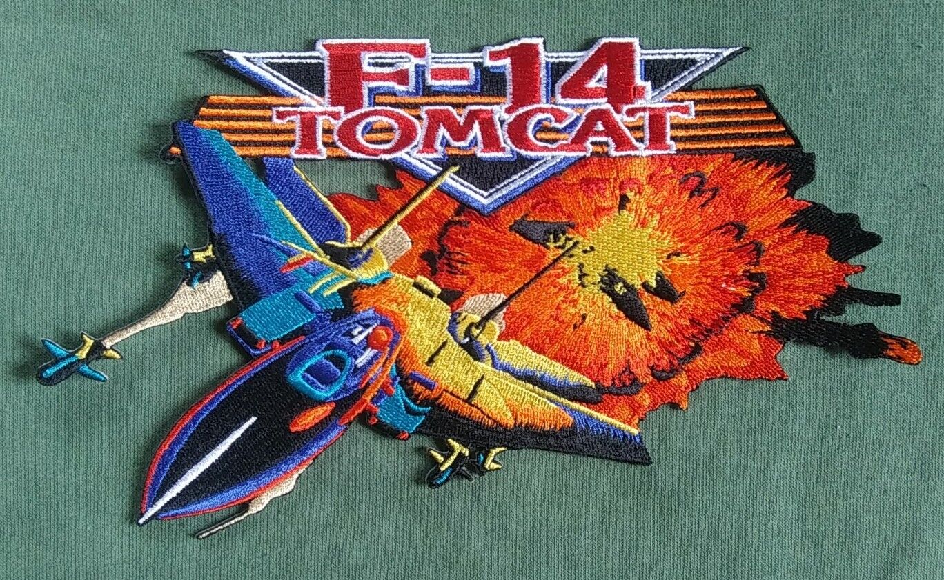 Large F-14 Tomcat In Action USN Navy Collectors Patch