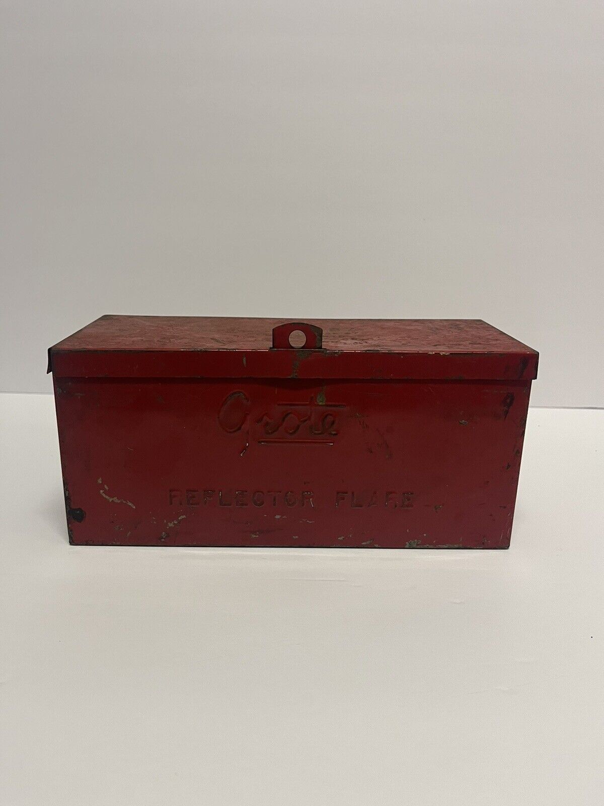 Vtg Grote #87 Reflector Flare kit in red metal box.