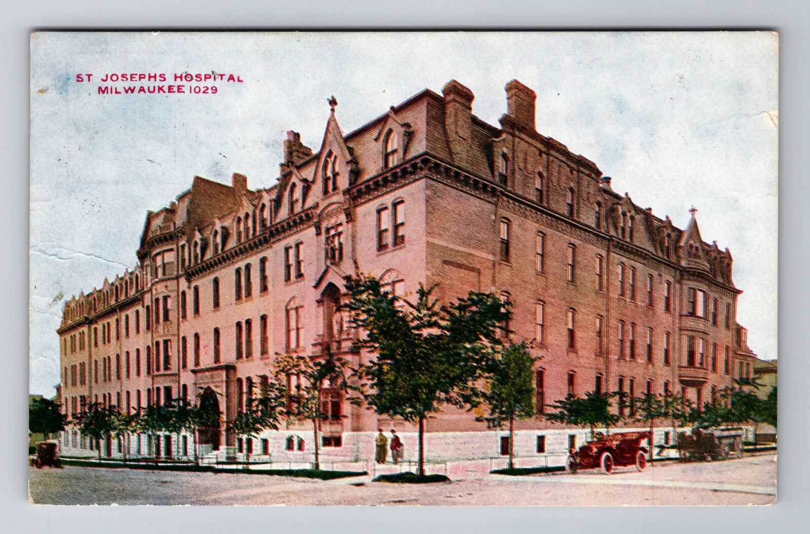 Milwaukee WI-Wisconsin, St Josephs Hospital, Antique, Vintage c1912 Postcard