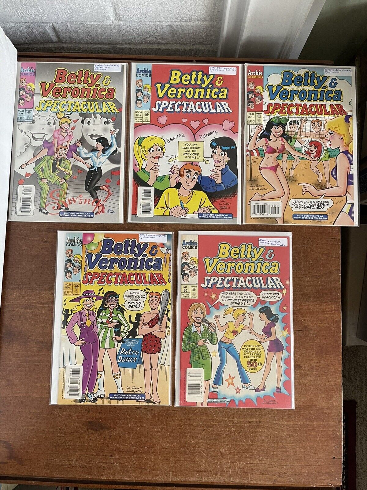 Betty & Veronica Spectacular Dan DeCarlo Lot of (5) Books ~ GGA Bikini etc