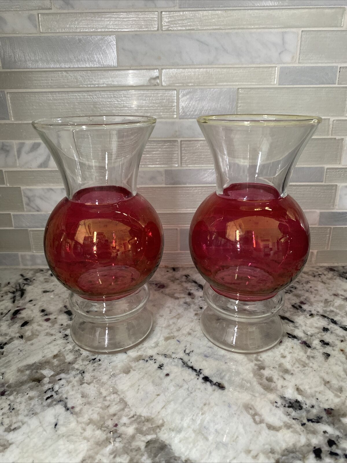 Vintage Pair Bartlette Colllins Vases 6\
