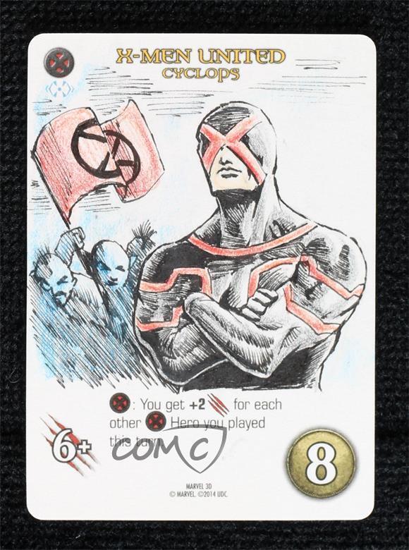 2015 Marvel 3D Legendary Playable Sketch Cards 1/1 Cyclops (X-Men United) 0j4n