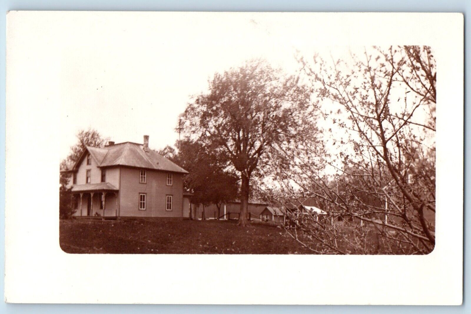 Arlington Minnesota MN Postcard RPPC Photo House Scene c1910's Unposted Antique
