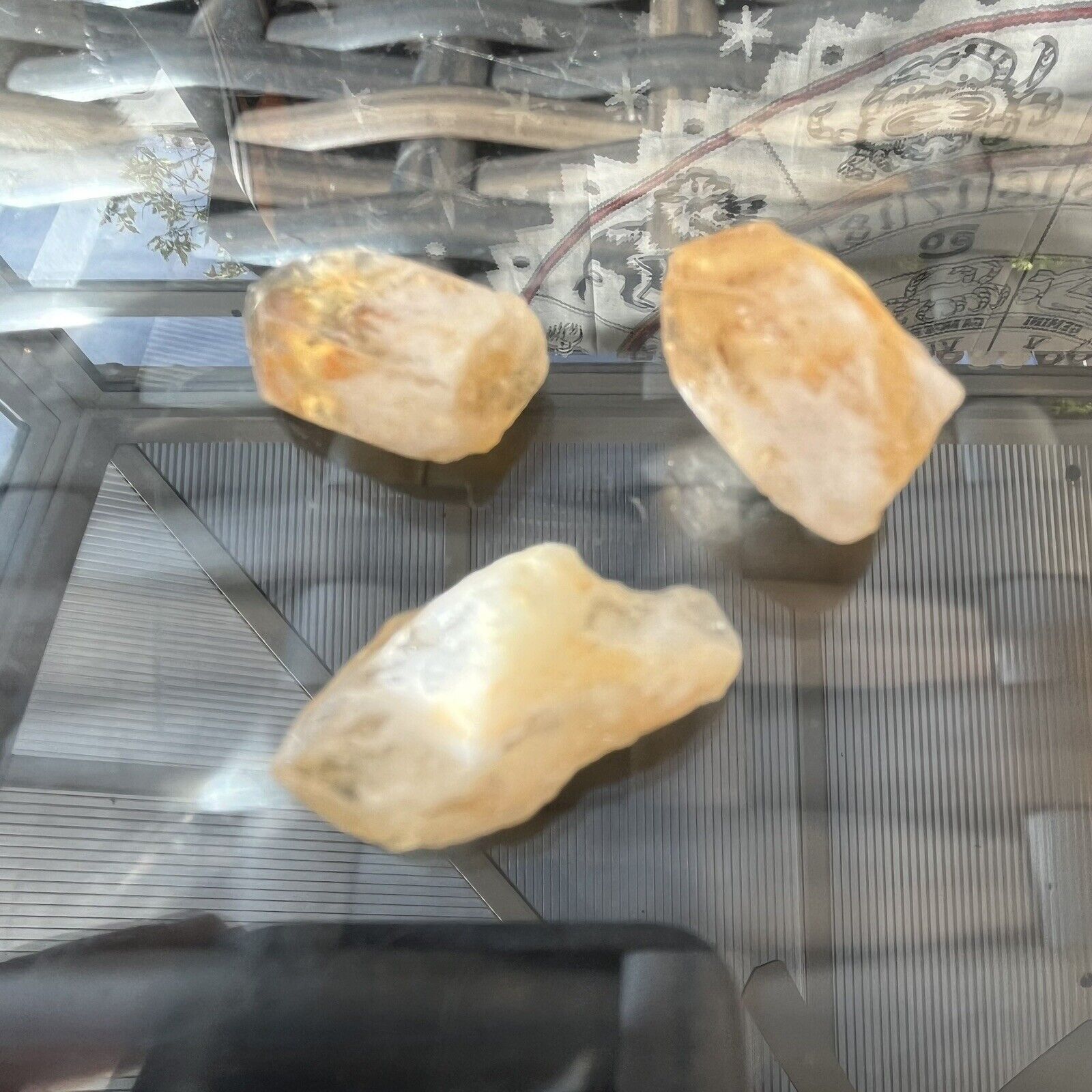 3x Citrine Crystal Shards (15g Total Weight)