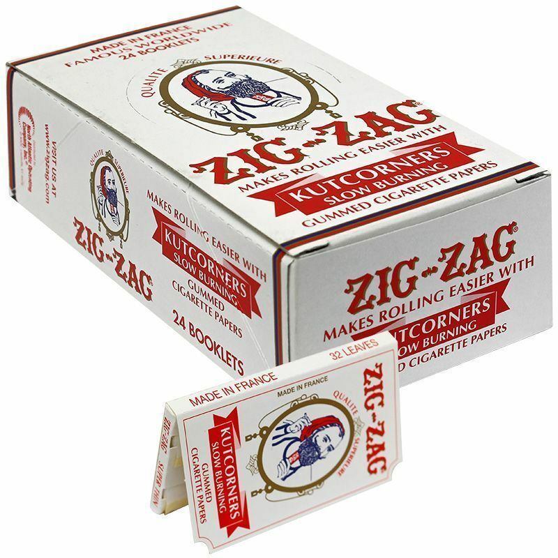 Zig-Zag White KutCorners - 10 PACKS - Zig Zag Rolling Papers Cut Corner