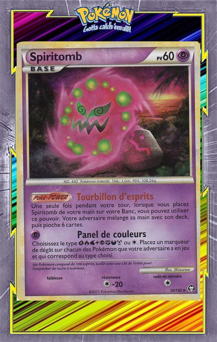  Spiritomb Holo - HS03:Triumph - 10/102 - French Pokemon Card