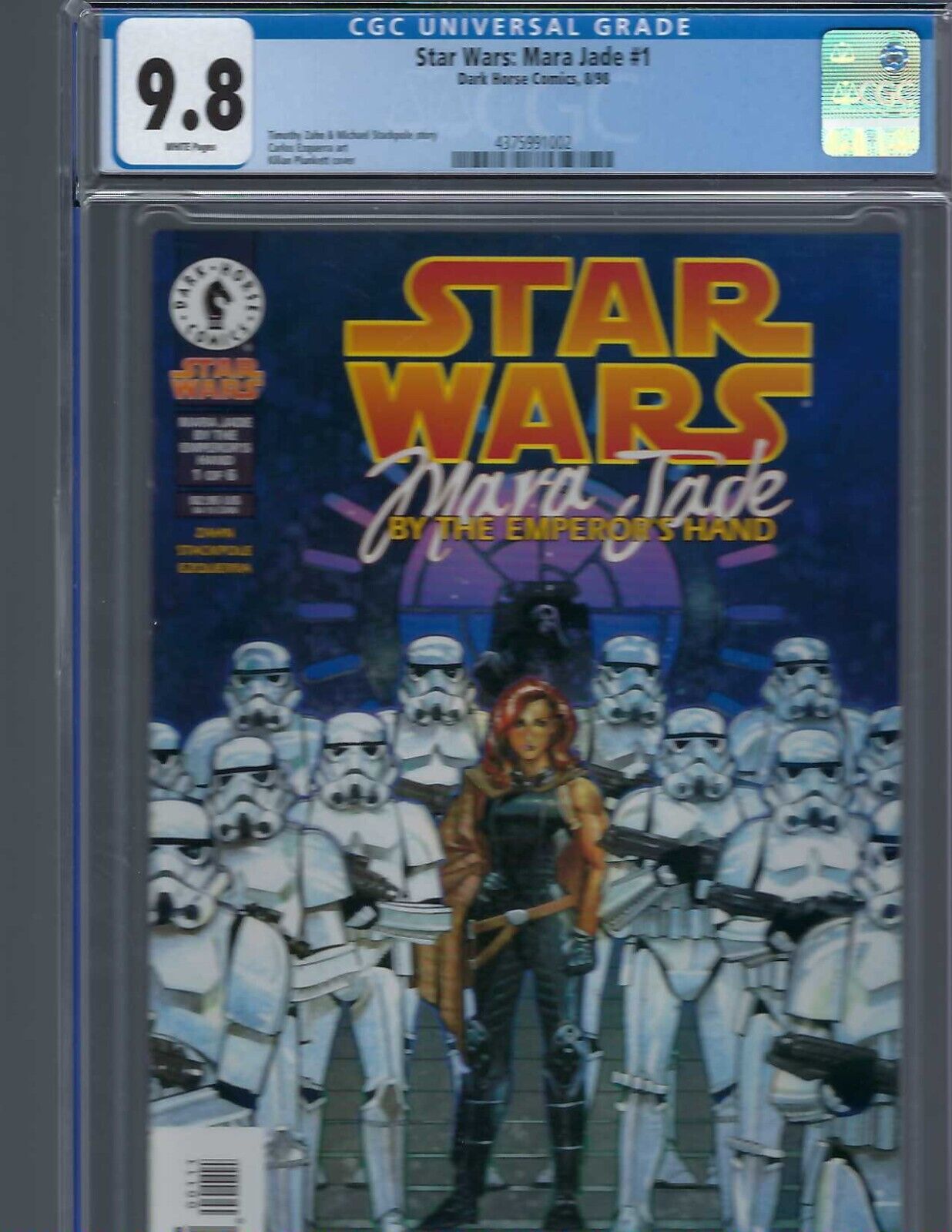 Star Wars: Mara Jade The Emperor\'s Hand #1 (DH, 1998), CGC 9.8, Mara & Luke