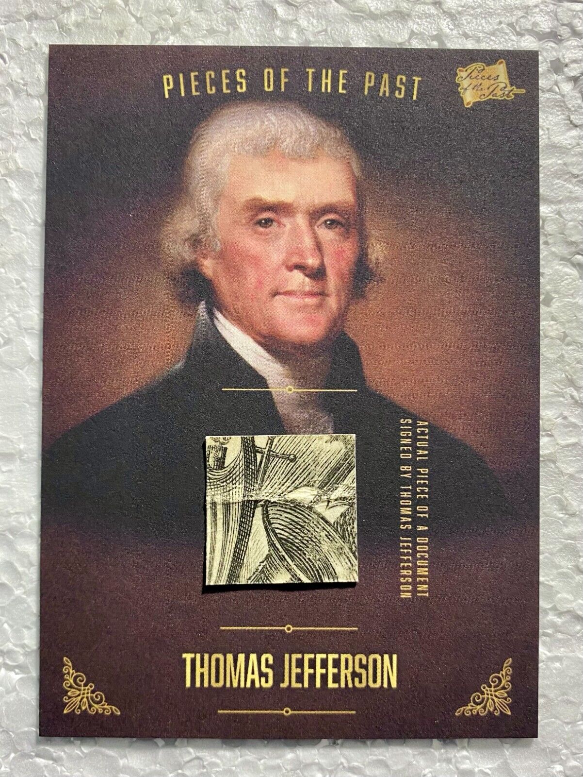 2017 Pieces of the Past Thomas Jefferson Document Relic PR-TJ01 (b)
