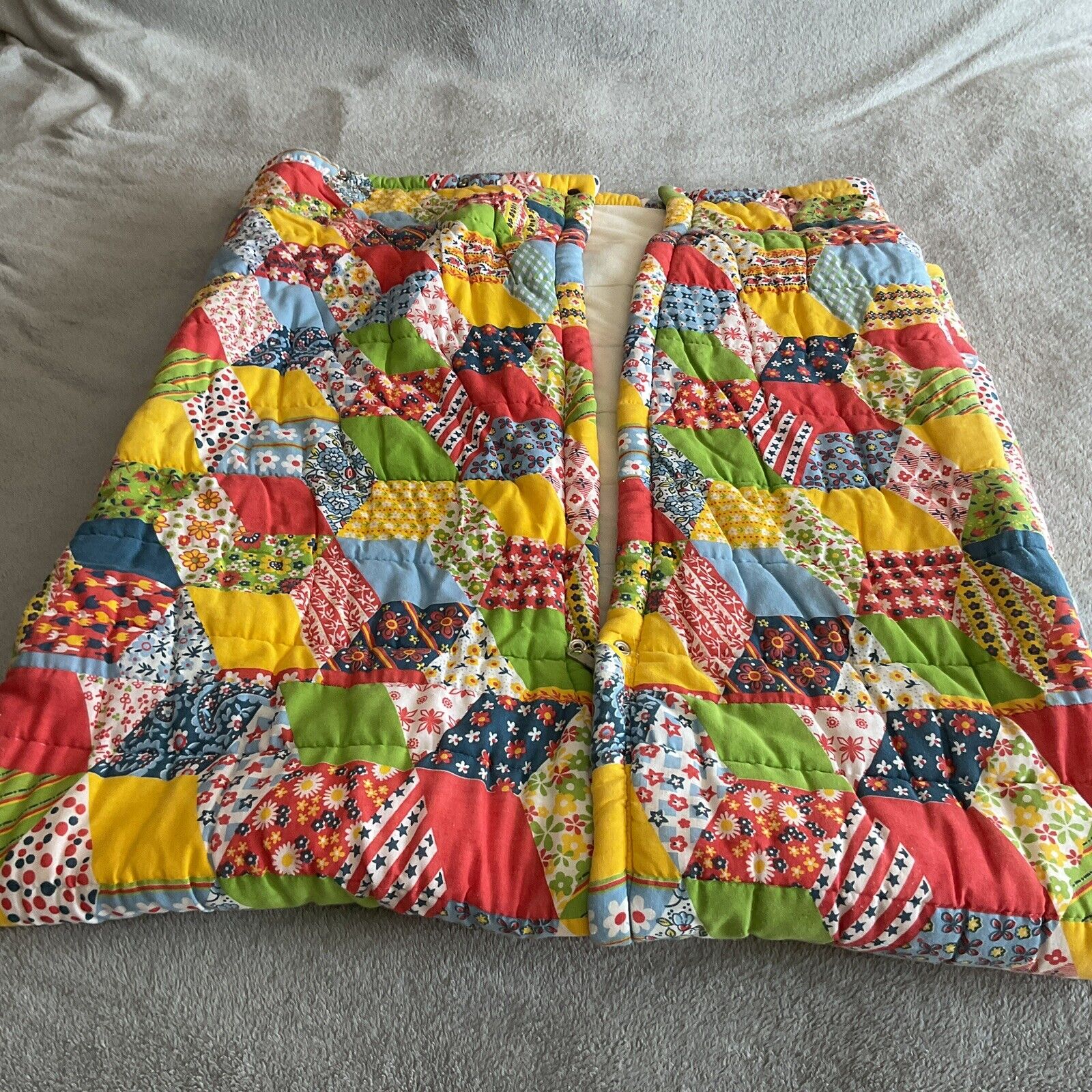 Vintage 1970s Heritage Quilts Snug Sack Sleeping Bag Patchwork Design 34\