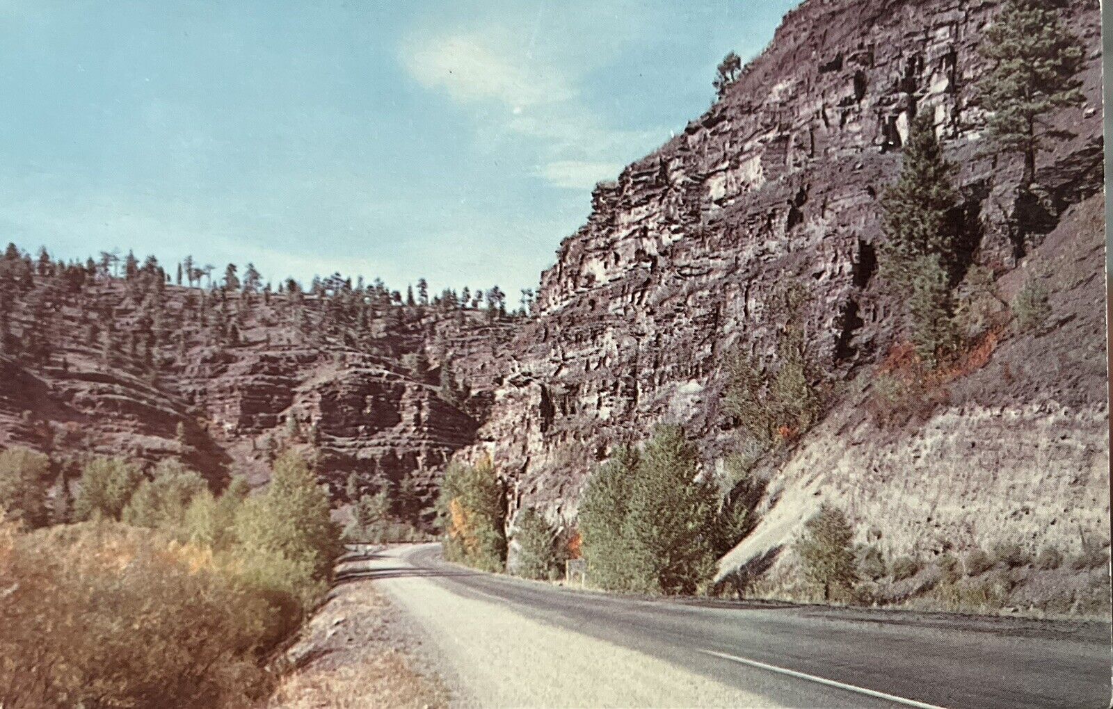 Prickly Pear Canyon North Of Helena Montana Vintage MT Postcard Highway 91