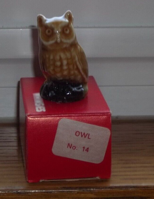 VINTAGE WADE  WHIMSIE  #14 OWL with Box 1972