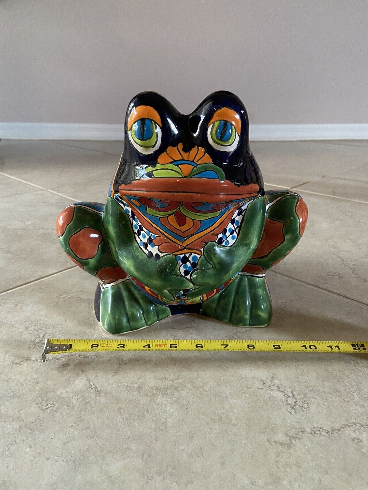 Talavera Frog Planter - Handmade & Hand Painted Mexican Pottery