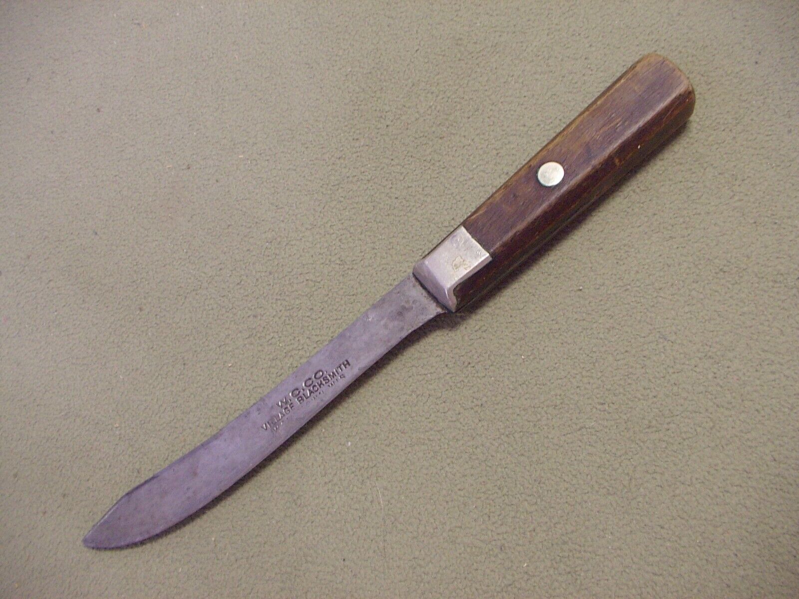 Vintage W.C. Co. Village Blacksmith butcher knife, 11 1/2\