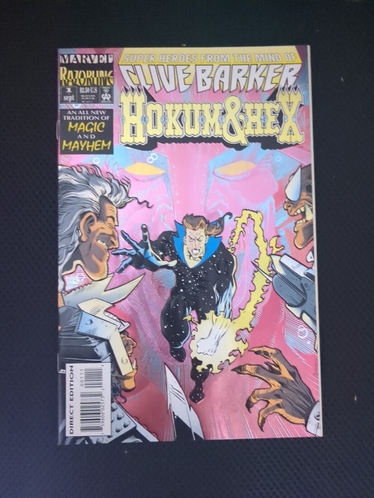 Clive Barker Hokum And Hex #1 Marvel Comics Razorline ( Embossed Cover )