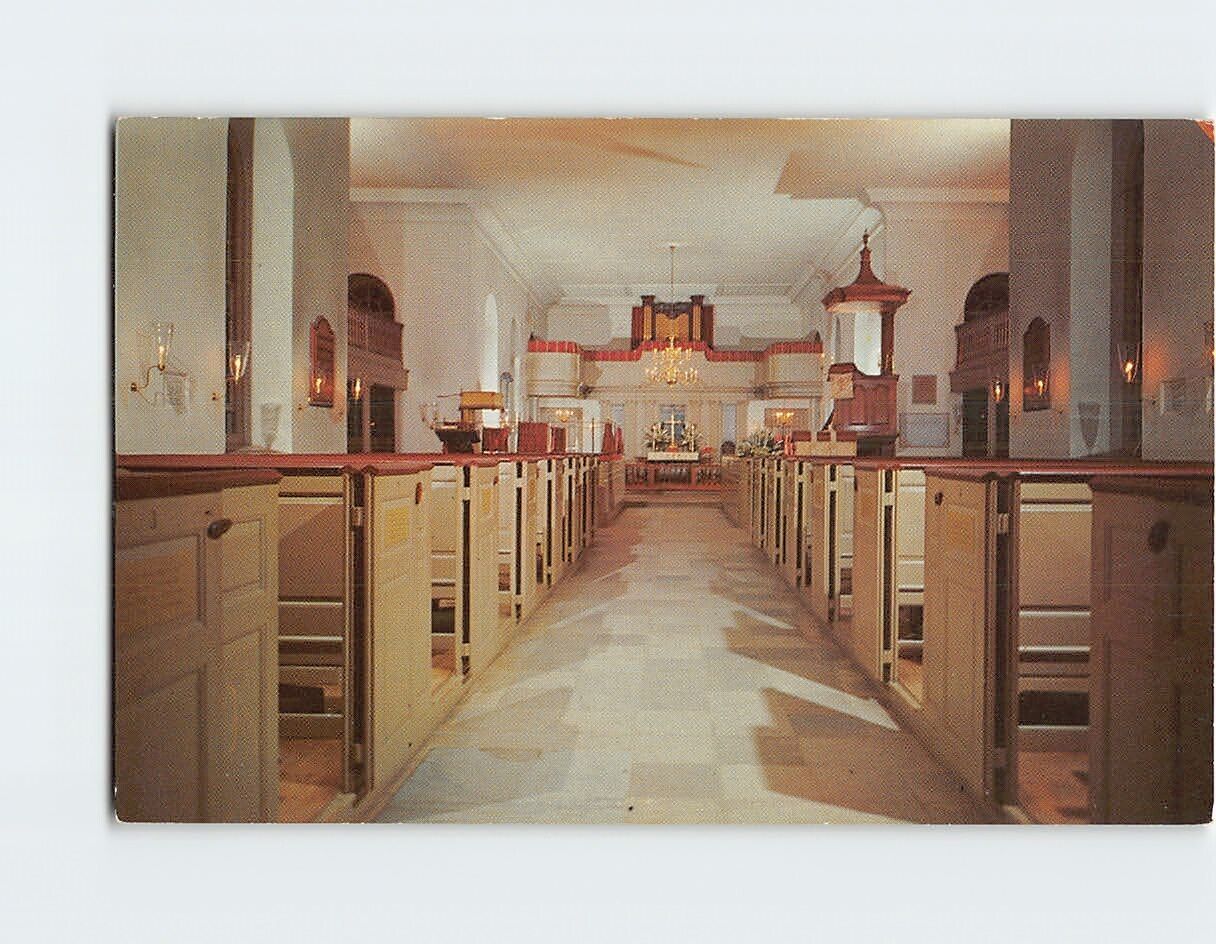 Postcard Bruton Parish Church, Williamsburg, Virginia
