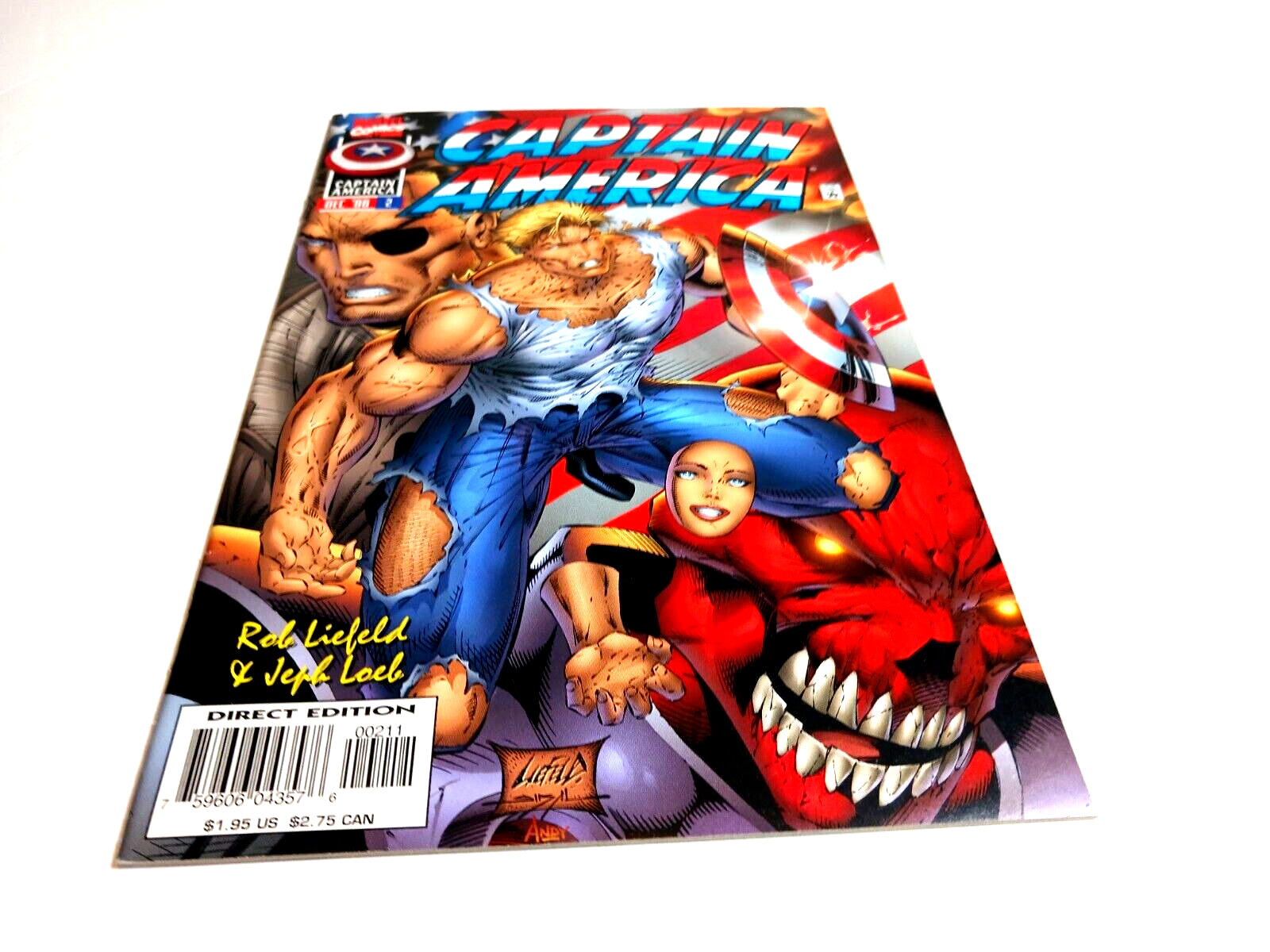 Vintage 1996 Marvel Comics Captain America #2  Liefeld Loeb