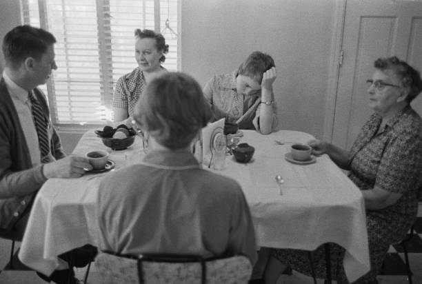 Jean Seberg with her family at their home in Marshalltown, Iowa, M- 1957 Photo