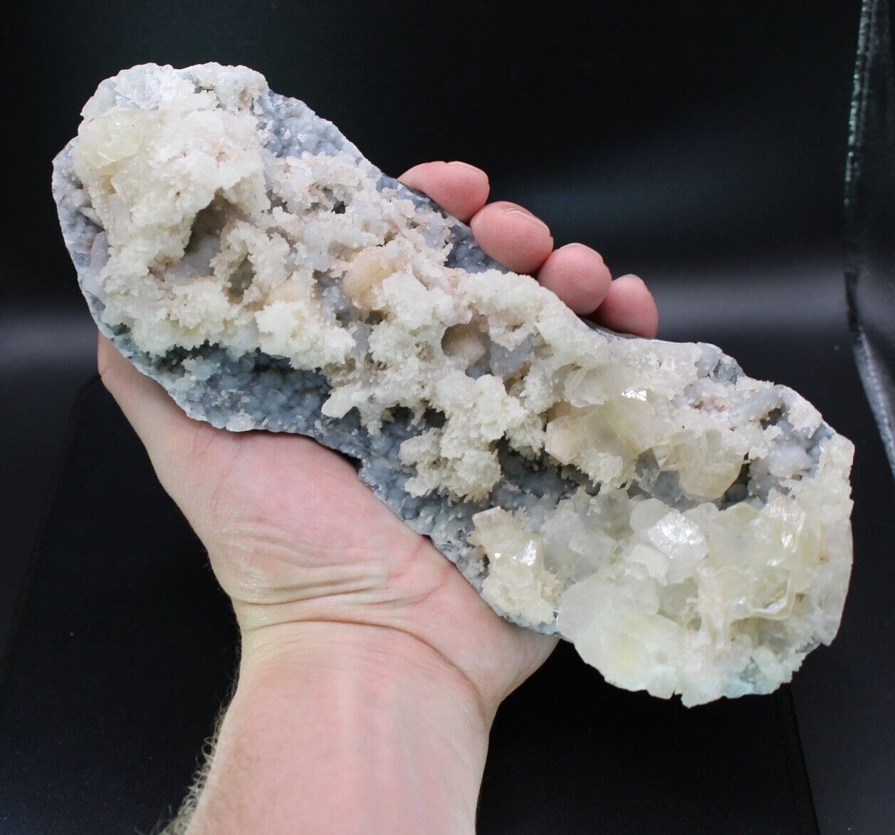 HUGE Apophyllite Coral Chalcedony Cube Display Matrix Crystal Rock Gem Mineral