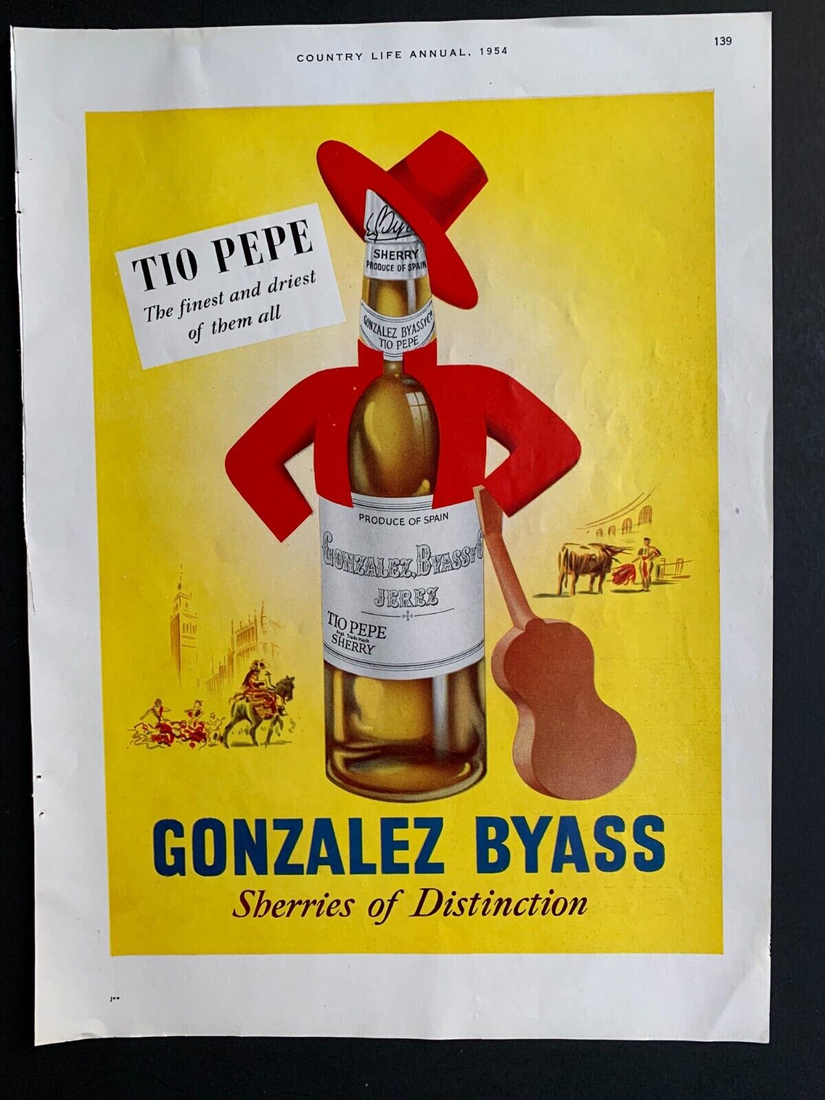 1954 Gonzalez Byass Tio Pepe Sherry UK Ad 13\