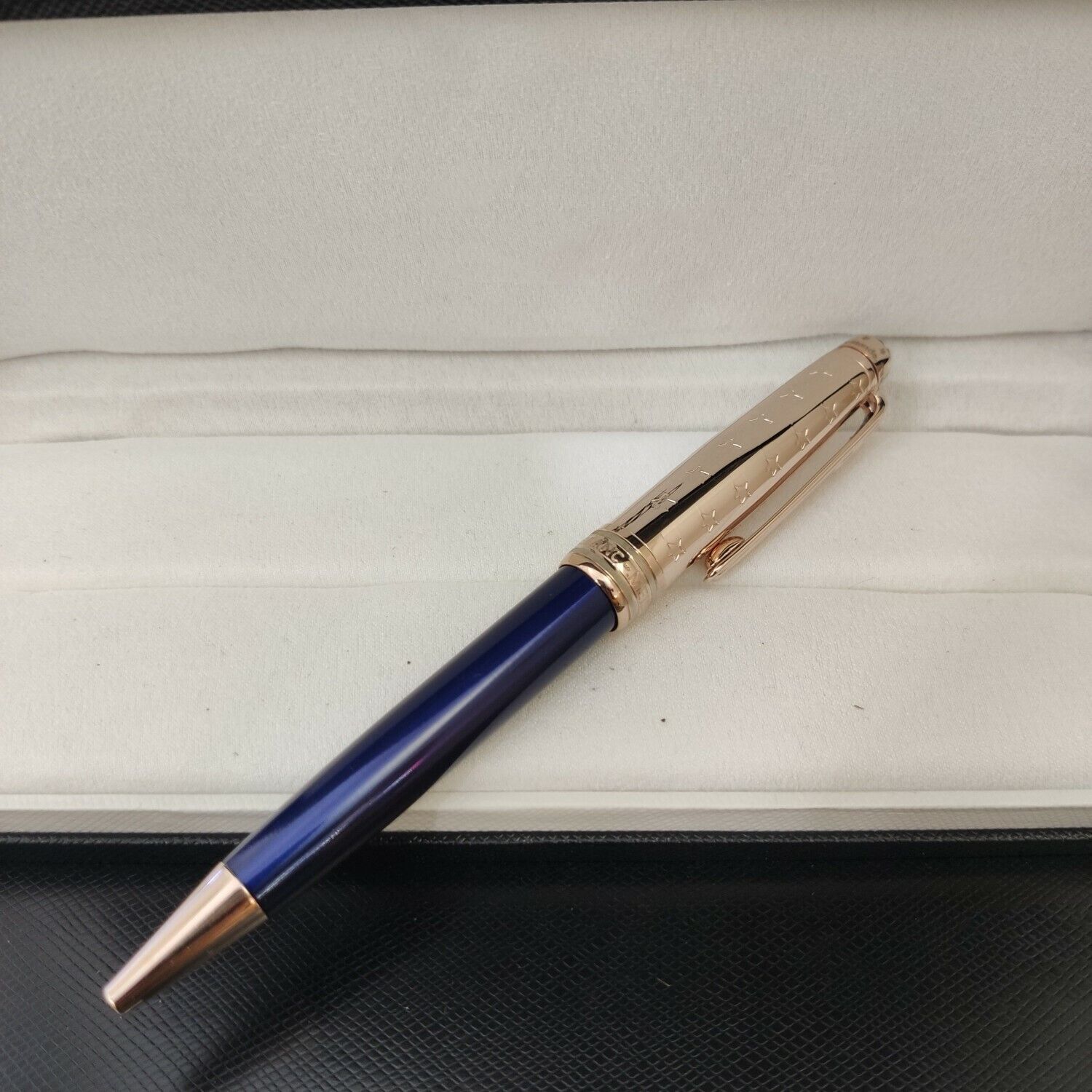 Luxury 163 Metal Prince Series Blue+Gold Color 0.7mm Ballpoint Pen NO BOX