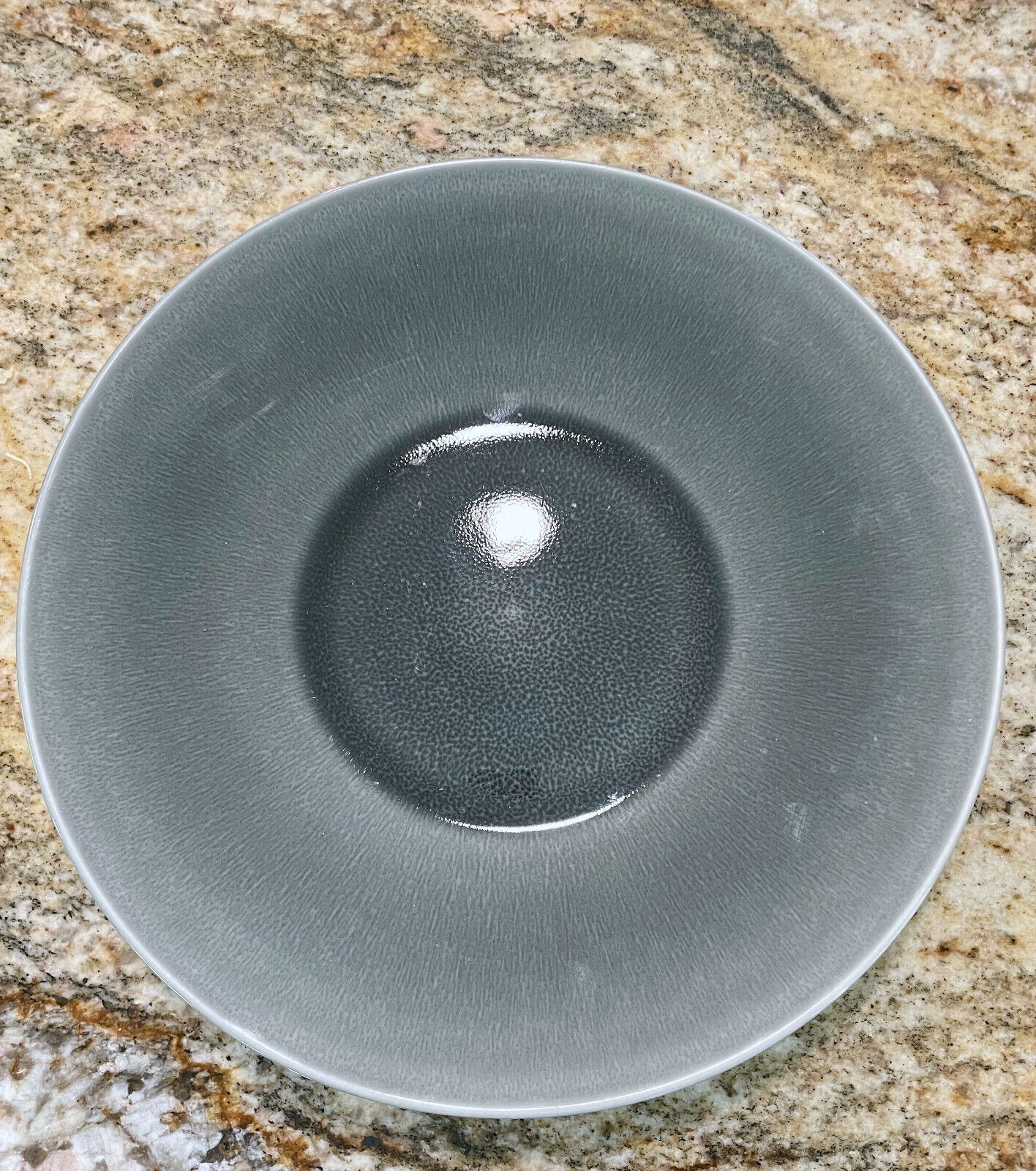 Jars France Vuelta Gray Silex Large Serving Bowl Dish Platter Gray Green Ceramic