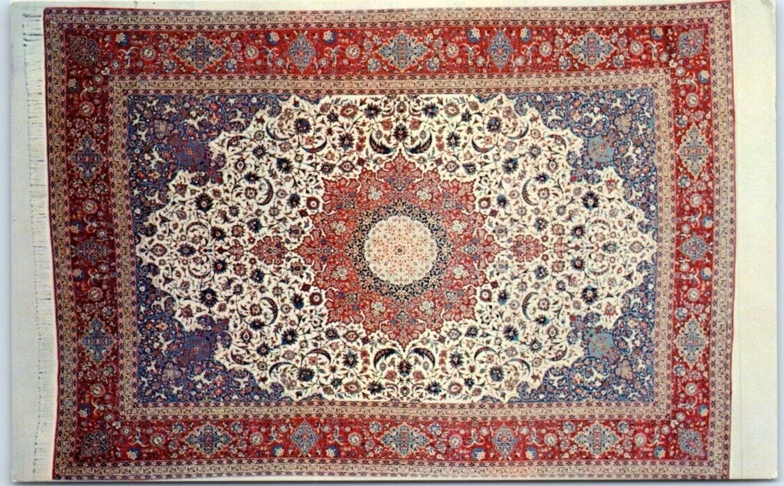 Postcard Persian Ispahan Rug