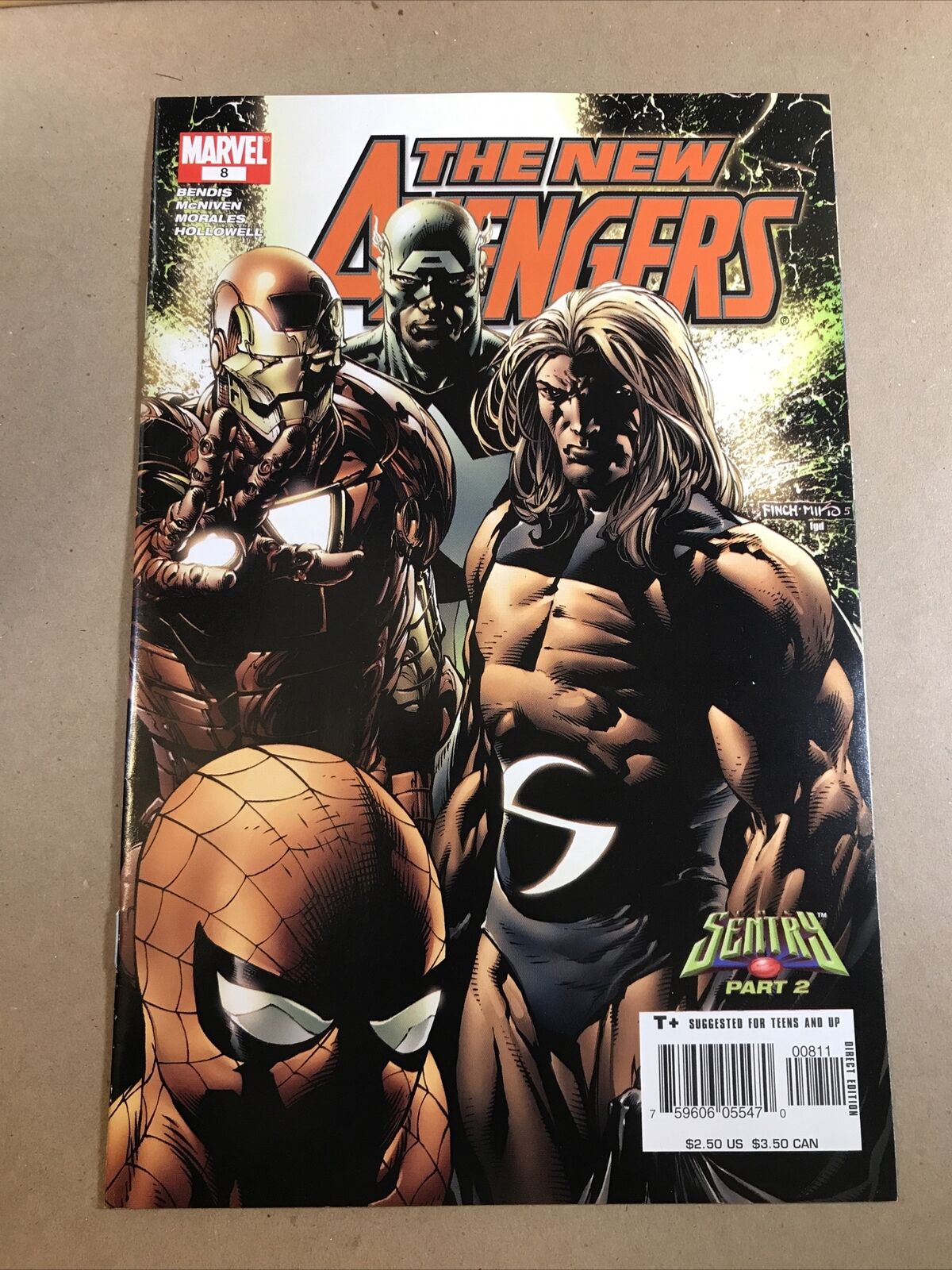 The New Avengers #8 Sentry Part 2 Marvel Comics 2005