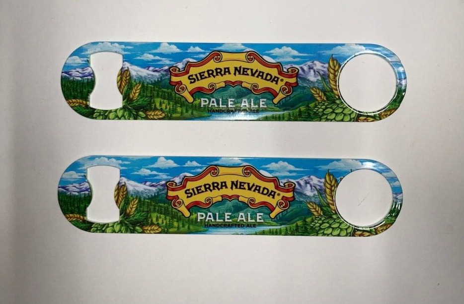Sierra Nevada Speed Flat Bottle Openers Metal with Logos Set of 2 
