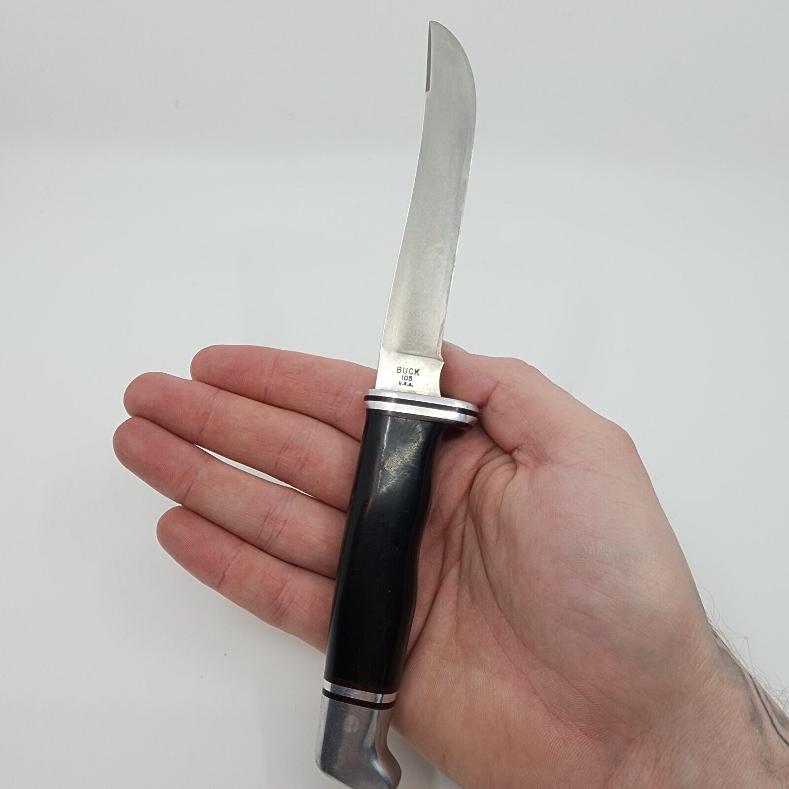 Vintage Buck Knife 105 Pathfinder 3 Line Pre Date Code