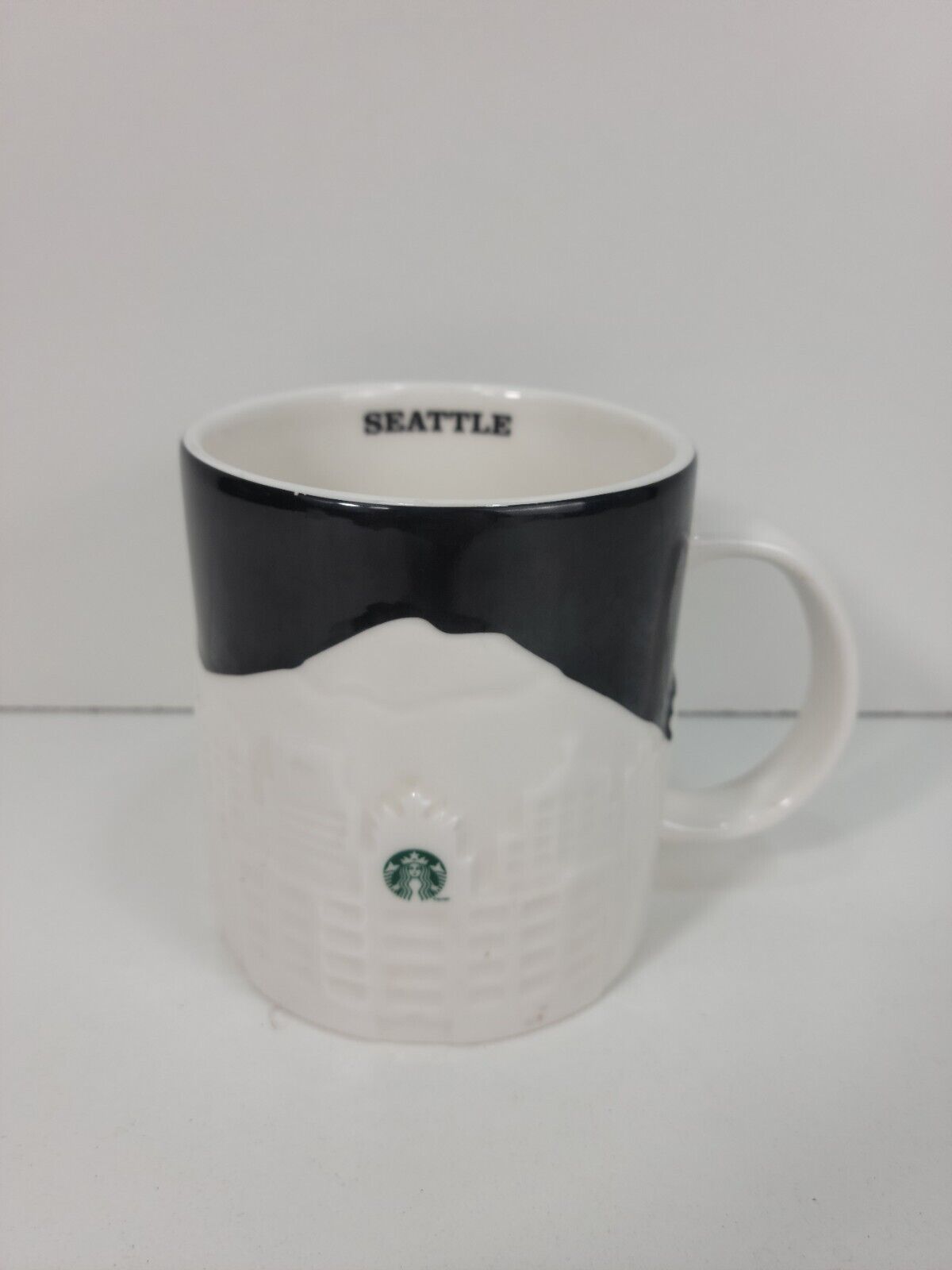 Starbucks Mug Seattle City 3D Relief Collector Series 2012 Coffee Cup 16oz 
