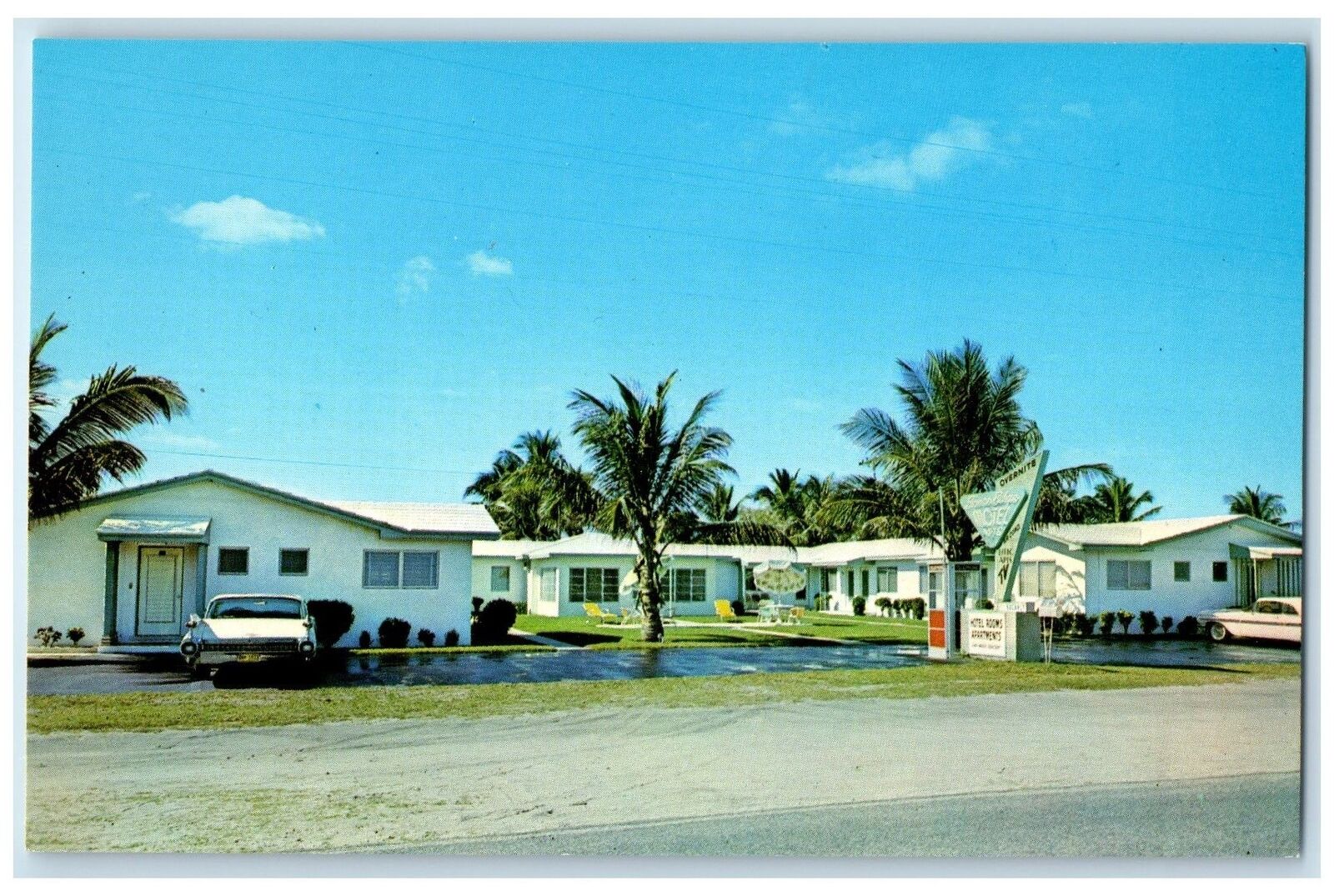 c1960s Shore Edge Apts Scene Heart Of Gold Coast Boca Raton Florida FL Postcard