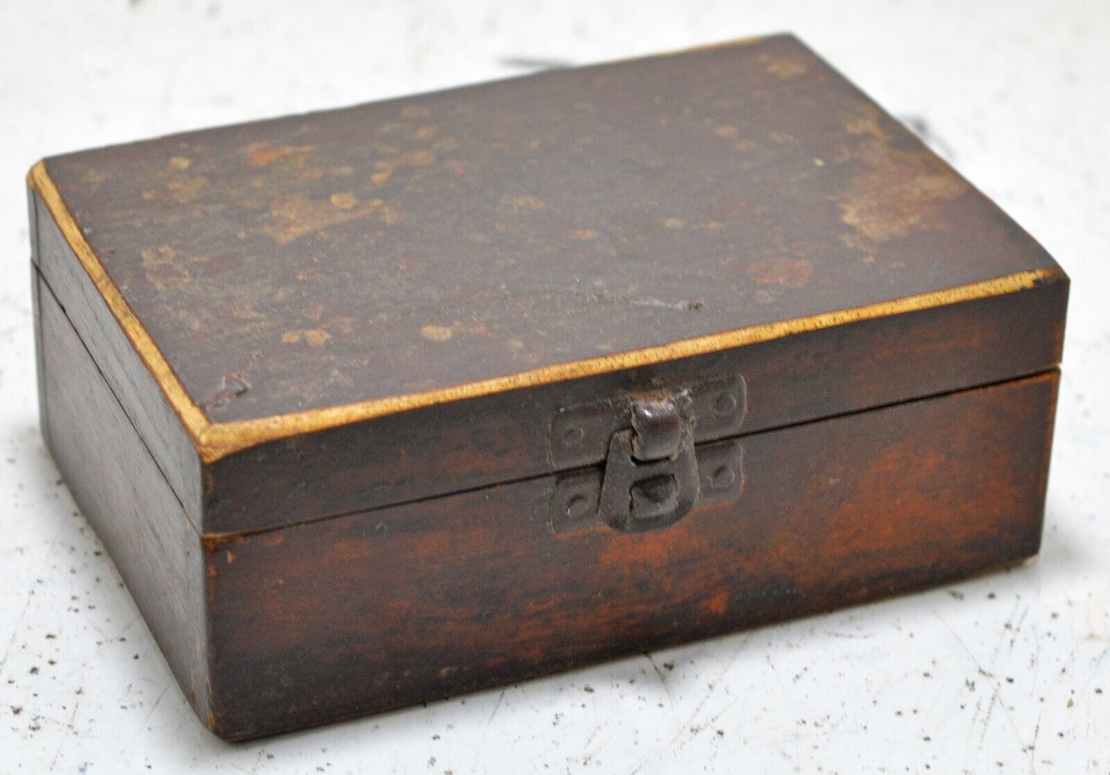 Vintage Wooden Jewellery Maker's Weights Box Original Old Hand Crafted