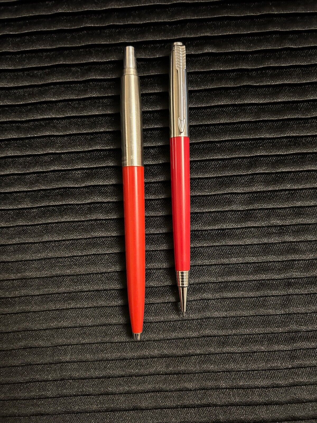 Vintage- Parker- Burgundy & Chrome Pencil & Pen Set