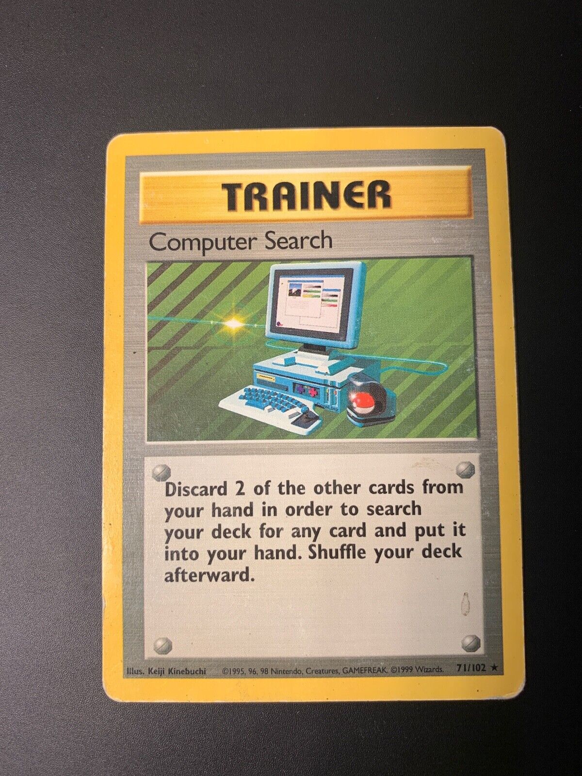 Pokemon Card ~ Computer Search ~ Base Set 71/102 ~ US Played Condition