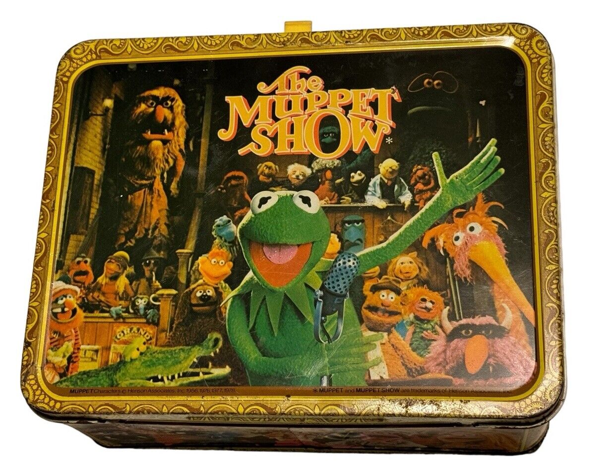 Vintage 1978 Jim Henson’s The Muppet Show Metal Lunchbox C7 Kermit The Frog