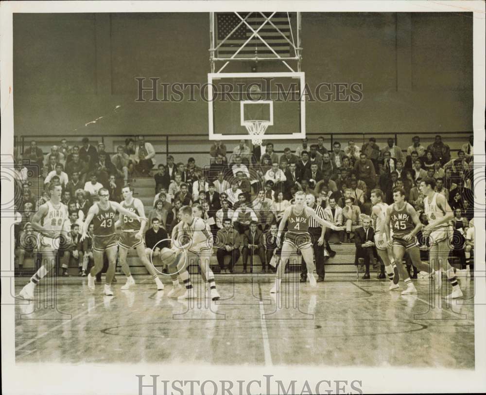 1965 Press Photo Tampa vs Miami Basketball Game - lrs30726