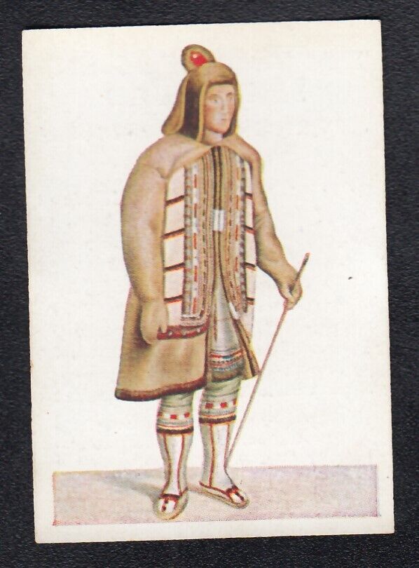 Vintage 1932 Ethnic Peoples Card YAKUT (1862) Sakha Turkic
