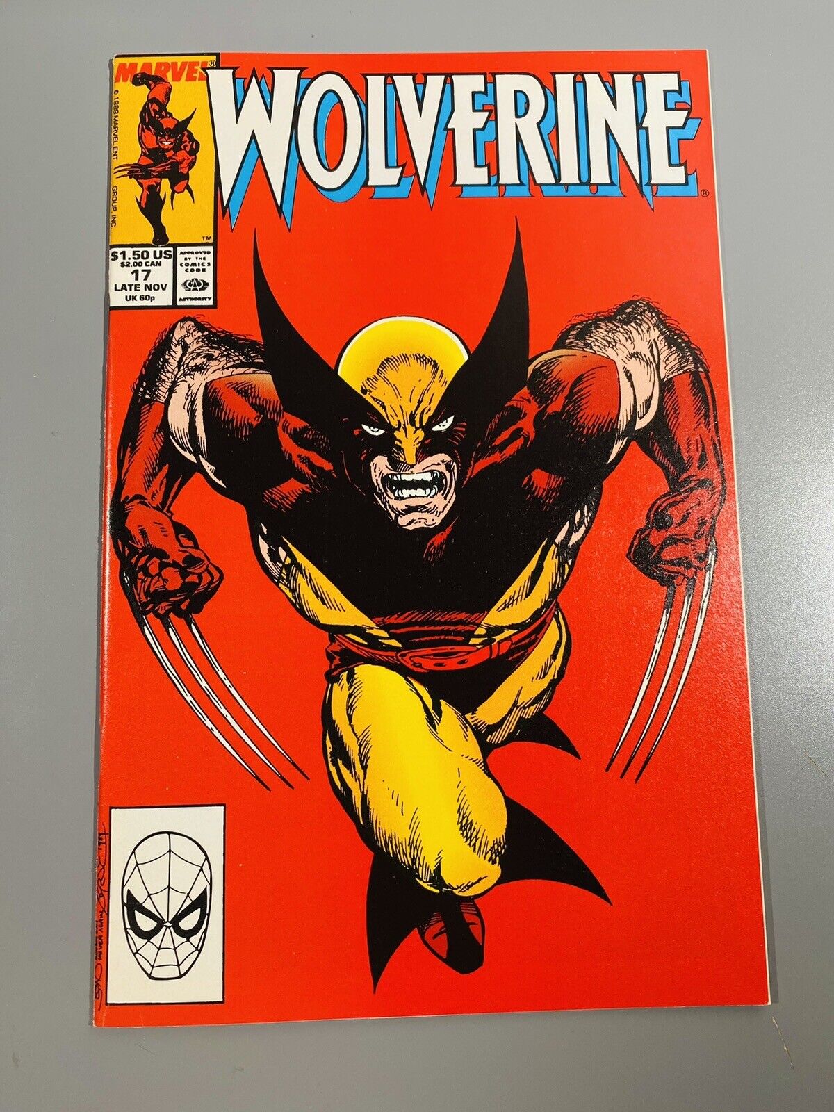 Wolverine #17 NM Classic John Byrne Cover Marvel Comics 1989 1st Print