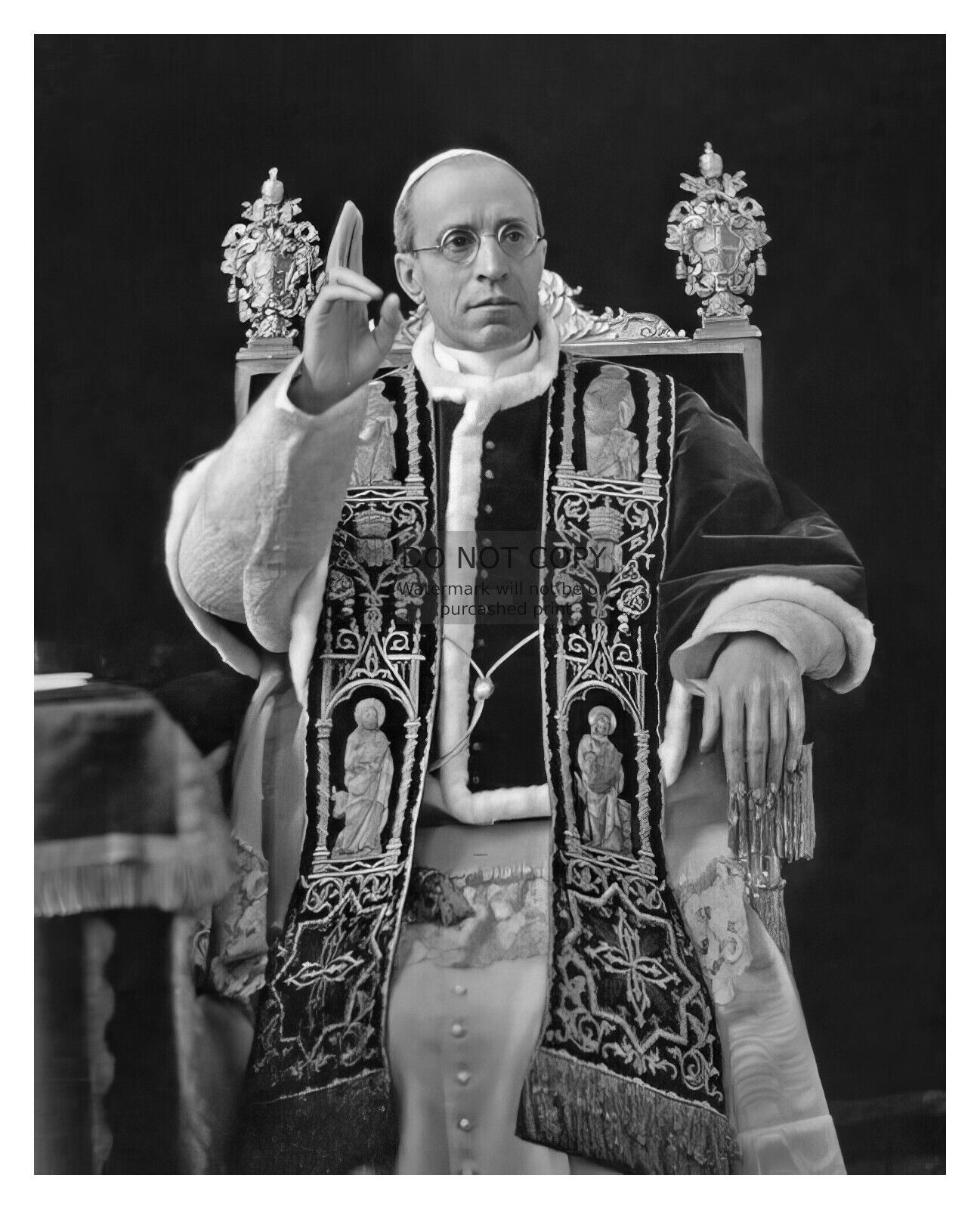 POPE PIUS XII HEAD OF CATHOLIC CHURCH AND VATICAN STATE 8X10 PHOTO