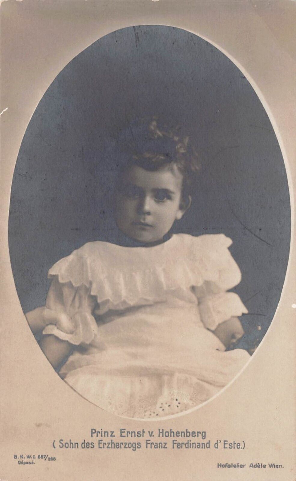 RPPC Prince Ernst von Hohenberg Austria Hungary Royal Family Photo Postcard C41
