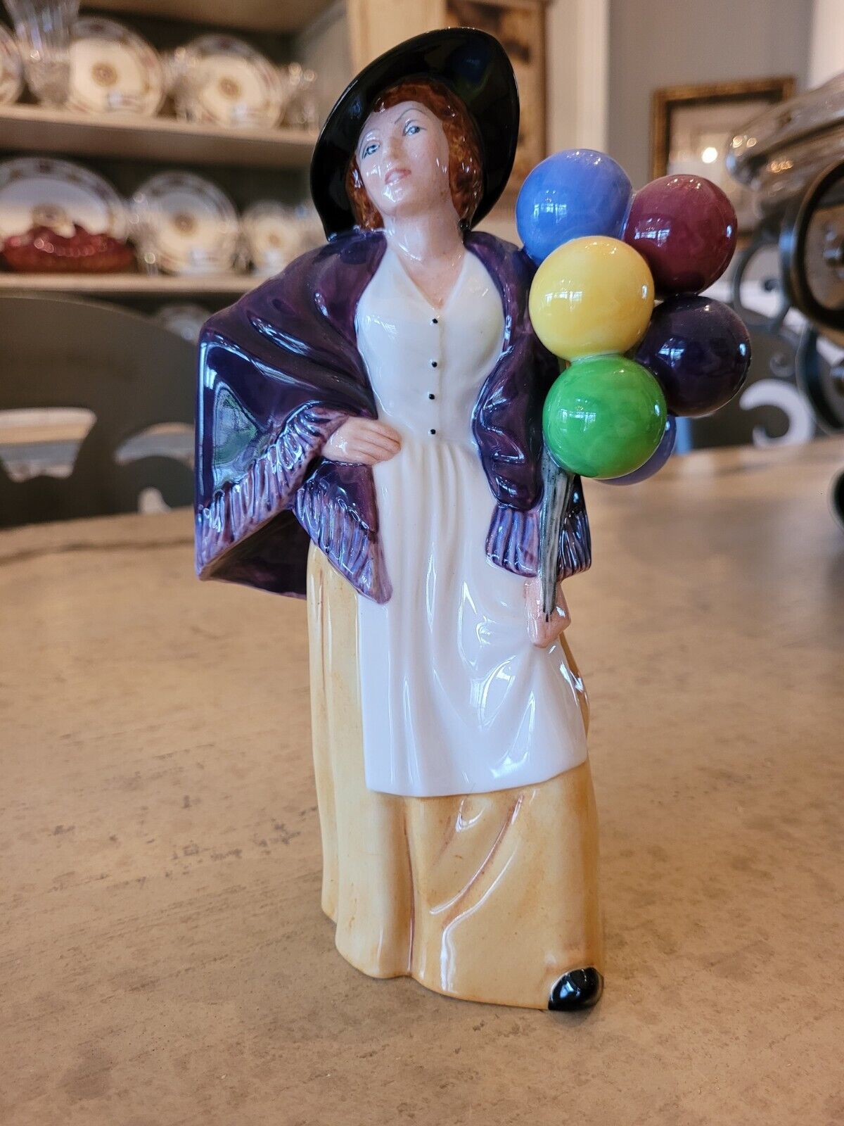 Vintage Royal Doulton 1983 Balloon Lady Porcelain Hand Made Figurine HN 2935