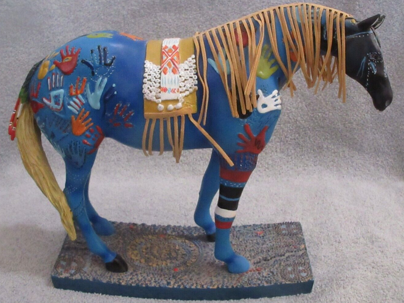 The Trail of Painted Ponies 2004 Blue Medicine Horse 1547 EUC 