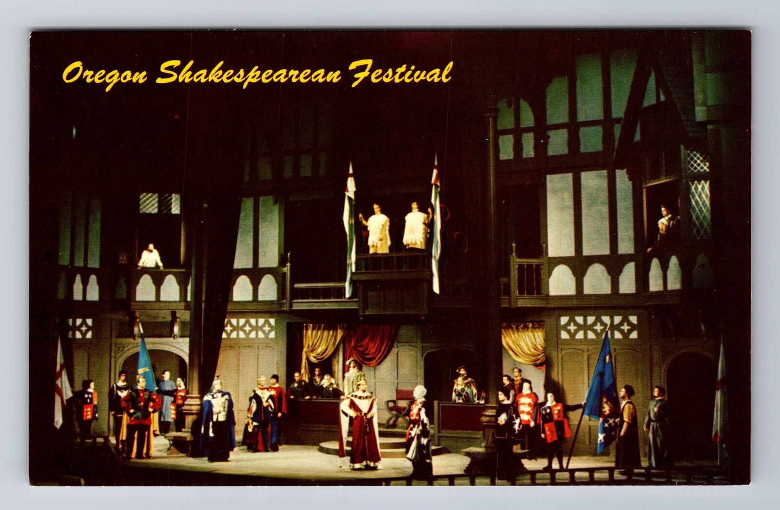 Ashland OR-Oregon, Elizabethan Theatre, Antique, Vintage Souvenir Postcard