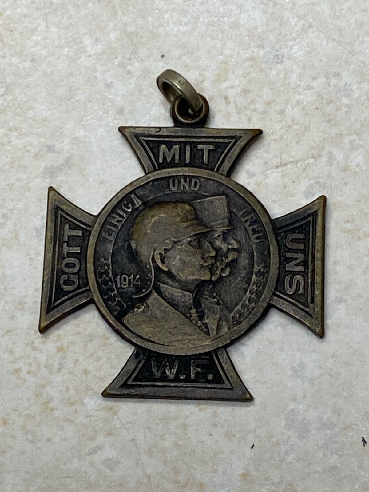1914 German Got Mit Uns Cross Medal