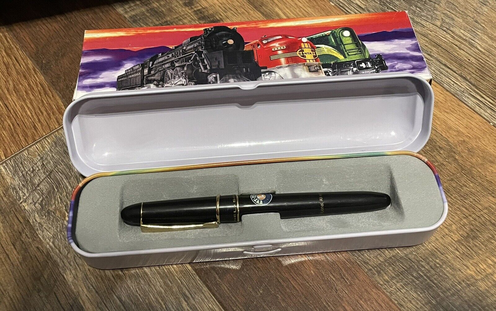 NOS Lionel Train Writing Pen w/Tin and Box