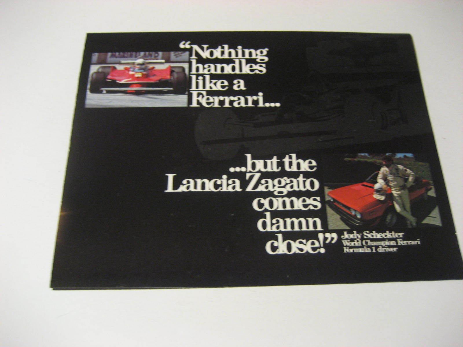 1981 Lancia Zagato Poster Brochure 