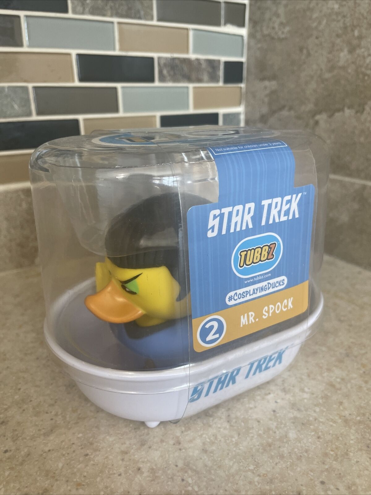 TUBBZ Star Trek Spock Collectible Rubber Duck Figurine Sealed New Official Star